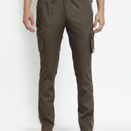 SAPPER Men Relaxed Regular Fit Mid-Rise Cargos Trousers-image-0