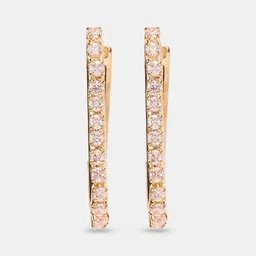 Forever Glam by Pantaloons Geometric Hoop Earrings image 4