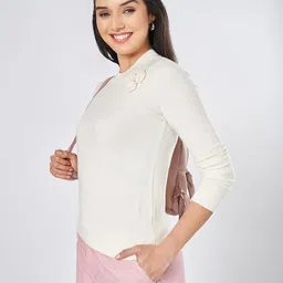 Honey by Pantaloons Women High Neck Sweatshirt-image-61