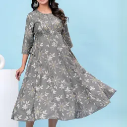 DIZON Women Grey Kurtas-image-60