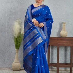 BerMondsey Ethnic Motifs Zari Saree image 2