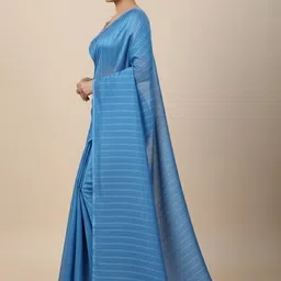 Shilpkala Striped Pure Chiffon Saree image 3