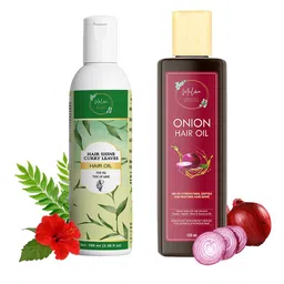MULOHA Set Of 2 Onion & Curry Leaves Hair Oil - 100ml Each-picture-58