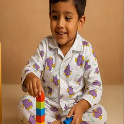 SAHU TRENDZ Boys Printed Night suit-image-18