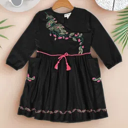 Bella Moda Floral Embroidered Fit & Flare Dress-picture-51