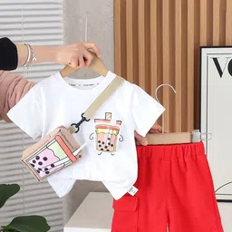 StyleCast x Revolte Boys Printed Pure Cotton T-shirt with Shorts-picture-50