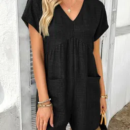 StyleCast Women V-Neck Romper With Strap Detail Jumpsuit-picture-19