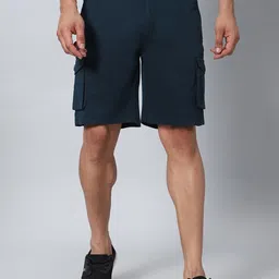 Hence Men Slim Fit Low-Rise Cargo Shorts-image-72