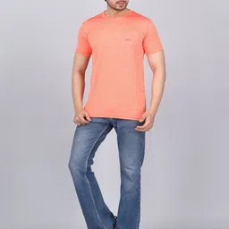 WILD ELEPHANT Men Pack of 2 Solid Round Neck T-shirts image 5