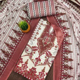 Rangtulika Ethnics Printed Unstitched Dress Material-picture-32