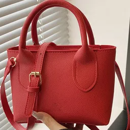 StyleCast Women Solid Structured Handheld Bag image 3