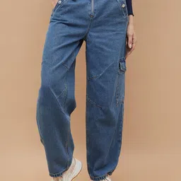 Ginger by Lifestyle Women Pure Cotton Mom Fit Jeans-image-23