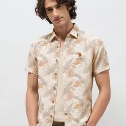 U.S. Polo Assn. Denim Co. Men Slim Fit Floral Printed Spread Collar Casual Shirt-picture-35