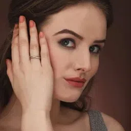 Zoey Silver Plated AD Studded Adjustable Finger Ring image 3