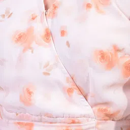 Crimsoune Club Floral Print Flutter Sleeve Maxi Dress image 4