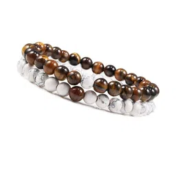 Divine souvenirs Unisex Set Of 2 Artificial Beaded Elasticated Bracelets-picture-12