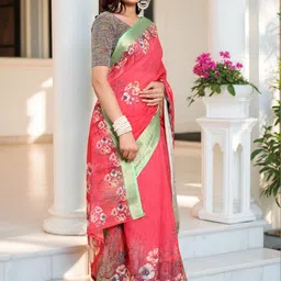 GULKEE FAB Floral Zari Saree image 2
