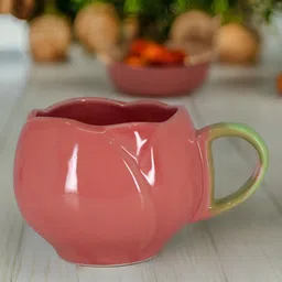 The Decor Lane Red & Green Textured Dishwasher and Microwave Safe Ceramic Mug400ML-image-83
