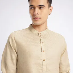 Anouk Rustic Striped Woven Design Kurta image 2