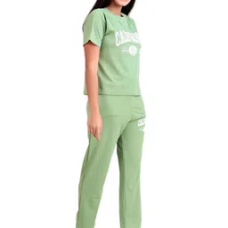 BOMBSHELL Striped Round Neck T-Shirt With Trousers Co-Ords image 4