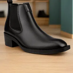 Bxxy Men Height Increasing Ankle-Length High Heel Formal Chelsea Boots-picture-25