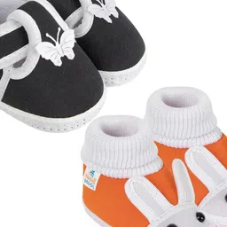 NESKA MODA 0 To 6 Month Newborn Baby Boy & Baby Girls 2 Pair Soft Cotton Skin-Friendly Baby Booties-picture-32