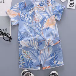 StyleCast x Revolte Boys Printed Short Sleeves Shirt With Shorts-picture-42
