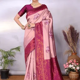 Snofi Creation Ethnic Motifs Zari Kanjeevaram Saree-picture-17