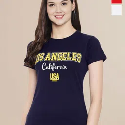 Metronaut Women Pack Of 3 Typography Printed Round Neck Cotton T-shirts-picture-14