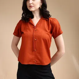 Kinjo Puff Sleeve Cotton Top-picture-45