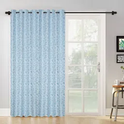 HOSTA HOMES Blue & White Set of 2 Door Curtain-image-40