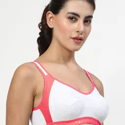 lily LILYWomen Pack of 2 Full Coverage Non Padded Seamless Workout Bra image 5