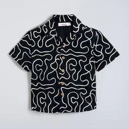 Hopscotch Boys Printed Casual Shirt-picture-41