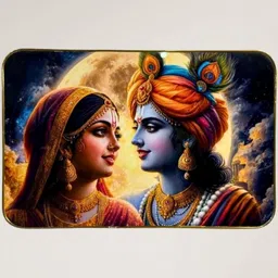 SHRI KHATU SHYAM CREATION Blue & Copper-Toned 1 Pieces MDF Wall Photo Frames image 4