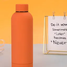 Little Surprise Box LLP Orange Single Stainless Steel Solid Water Bottle-picture-32