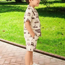 XBOYZ Printed Shirt With Shorts image 2