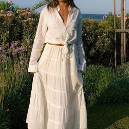 JC Mode Tiered Flared Maxi Skirt-picture-35