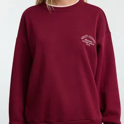 Trendyol Women Solid Sweatshirt with Embroidered Details image 4