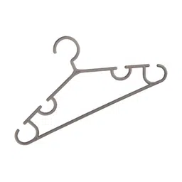 Aura Pack Of 20 Grey & Maroon Single Tier Bar Hangers image 2