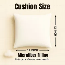 Siroki Bond 2 Pieces White Square Cushions image 2