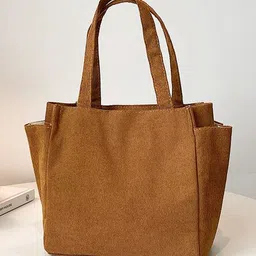 CORSICA Women Brown Solid Tote Bag-image-11