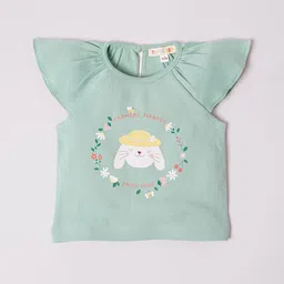 TIDY SLEEP Print Ruffles Cotton Top image 3