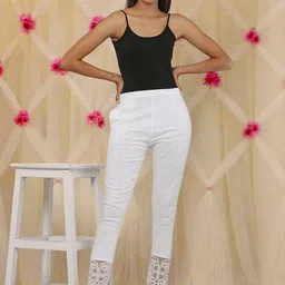 Moda Rapido Women Embroidered Comfort Easy Wash Trousers-image-92