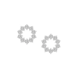 Sparkles Lab Grown Diamond 1 Carat Round Flower Stud Earrings for Women-picture-41