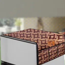 The Furnishing Tree Coffee Brown PVC Air Conditioner Cover-picture-15