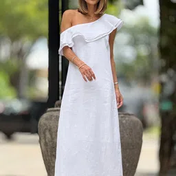 StyleCast One Shoulder Ruffled Maxi Dress-picture-34