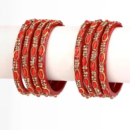Somil Set Of 32 Alloy Artificial Stones and Beads Bangles image 5