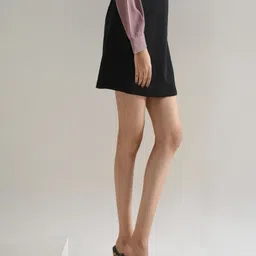 STYLESHIFT Straight Knee Length Skirt-image-1