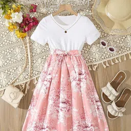 YK Print Fit & Flare Dress-picture-11