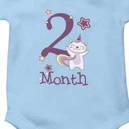 THE PRINT PLATTER Kids Two Month Printed Envelope Neck Bio Wash Cotton Bodysuit image 2